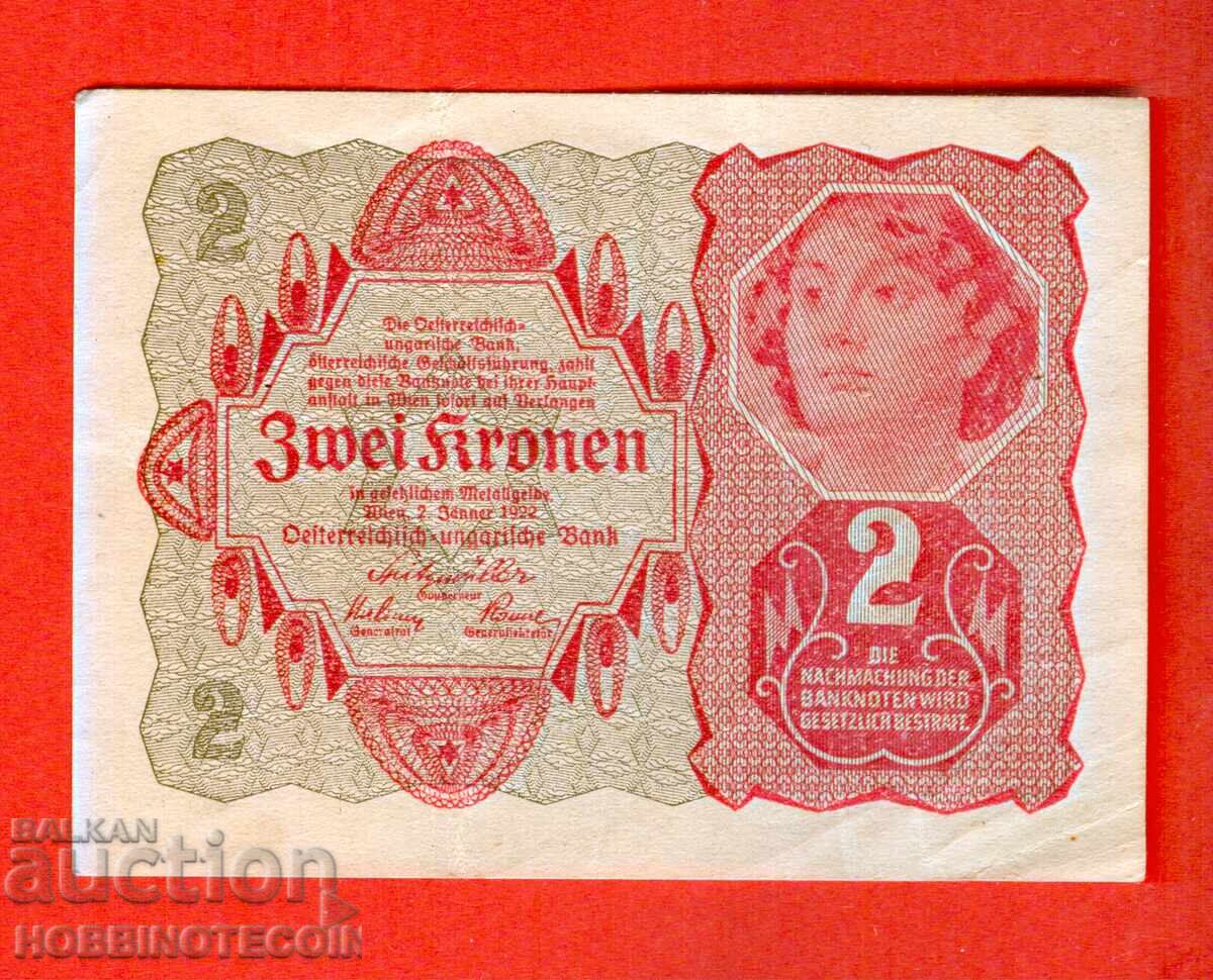 HUNGARY AUSTRIA AUSTRIA - HUNGARY - 2 - 1922 - 1 HUNGARY AUSTRIA AUSTRIA - HUNGARY - 2 - 1922 - 1