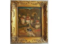 Стара картина на Стоян Венев, масло върху платно 45 х 36 см.