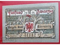 Банкнота-Германия-Мекленбург-Померания-Ньоренберг-25 пф.1921