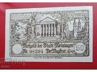 Банкнота-Германия-Саксония-Майнинген-50 пфенига