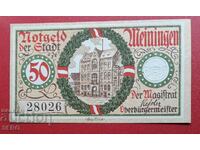 Bancnota-Germania-Saxonia-Meiningen-50 pfennig 1920