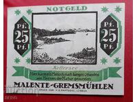 Bancnota-Germania-Schleswig-Holstein-Malente-25 Pfennig 1920