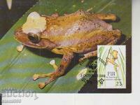 Καρτ ποστάλ FDC WWF FROGS Αμφίβια