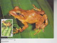Καρτ ποστάλ FDC WWF FROGS Αμφίβια