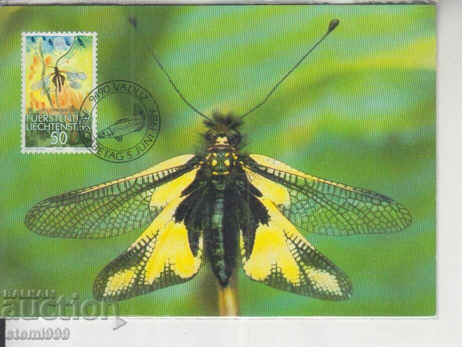 Carte poștală FDC WWF Insecte
