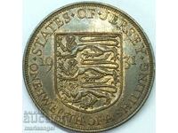 India britanică 1/12 Shilling 1931 Guernsey 30 mm