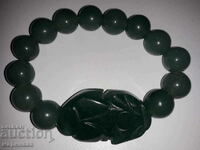 BRACELET. JADE. LARGE BALLS. 13.2 MM