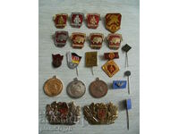 No.*7530 lot - 21 pieces of old German badges, badges