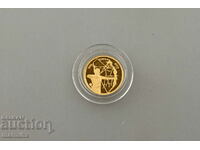 2002 Athens Olympic Games 5 Lev Gold Coin BZC
