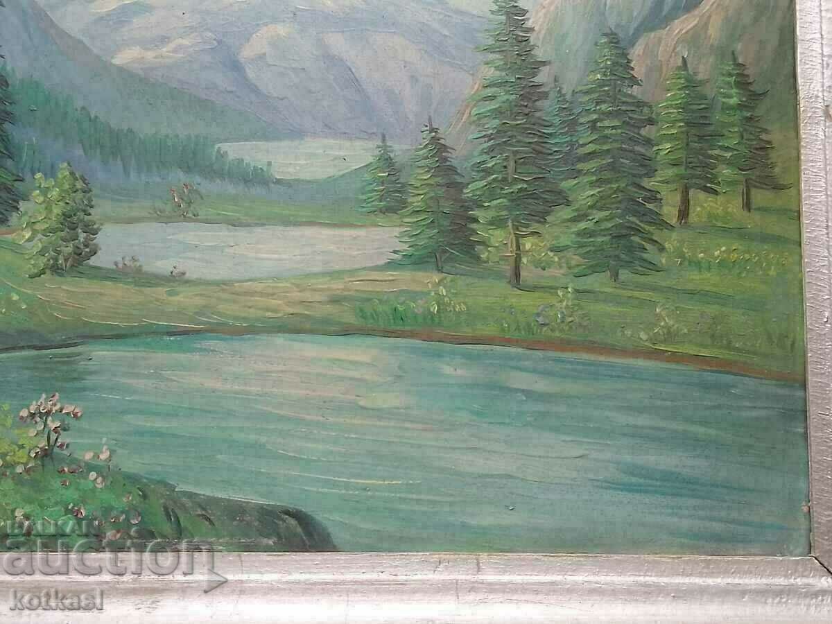 Delivery of Bulgarian author Communism oil paints phaser Landscape Lakes Delivery of Bulgarian author Communism oil paints phaser Landscape Lakes