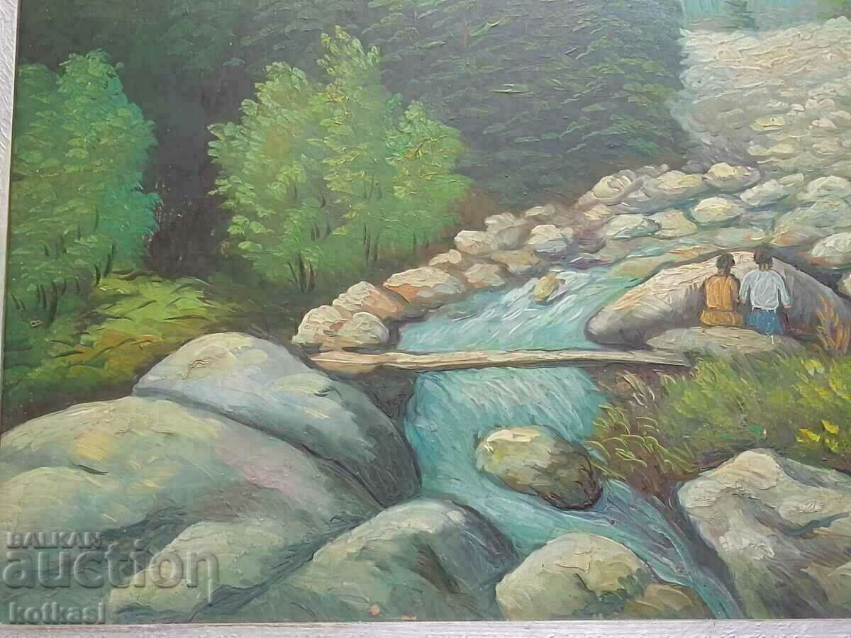 Ο Βούλγαρος συγγραφέας Communism λαδομπογιές PhaserLandscape RiverStones - 6 Ο Βούλγαρος συγγραφέας Communism λαδομπογιές PhaserLandscape RiverStones - 6