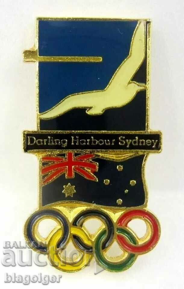 Australia-Olympic Badge-1996-Official Badge-Olympics with price 19.99 BGN | € 10.22