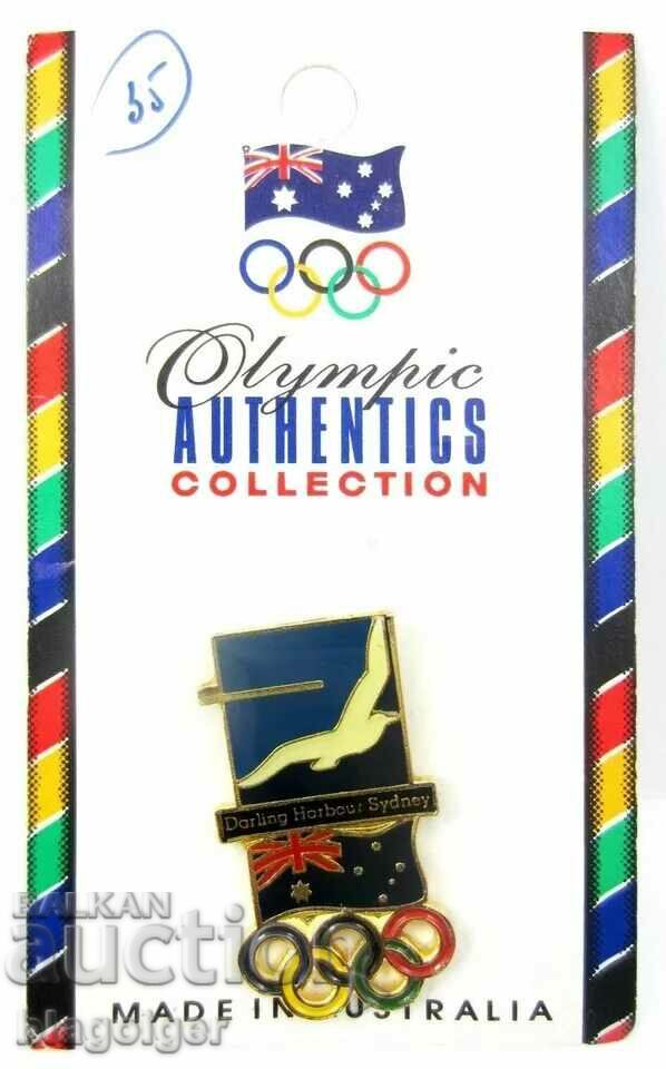 Auction  Australia-Olympic Badge-1996-Official Badge-Olympics