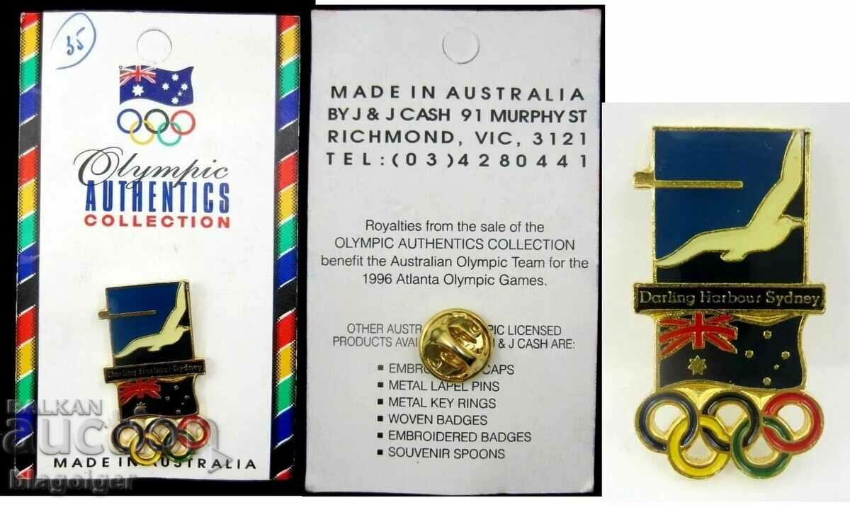 Австралия-Олимпийска значка-1996-Официална значка-Олимпиада