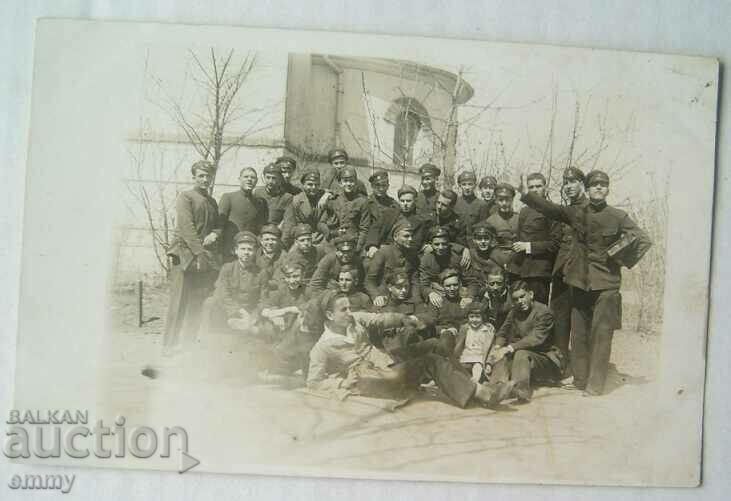 Стара снимка 1932 - военни, войници, София