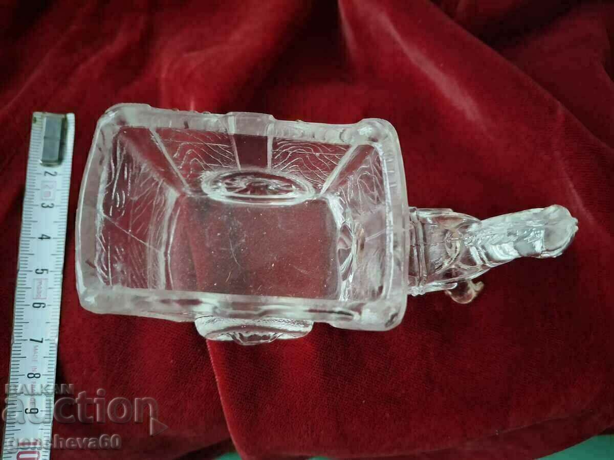 Glass paperweight "Horse with cart" - 6
