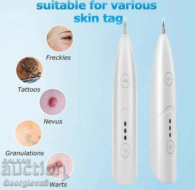 Device for removing moles, spots, warts, tattoos