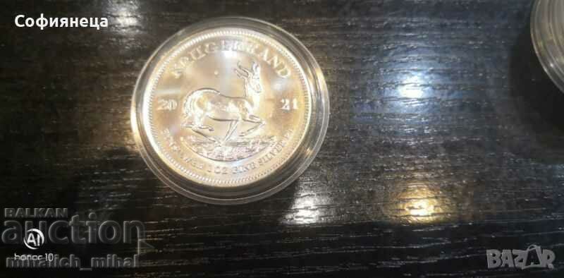 SILVER 1 OZ KRUGERRAND 2021 KRUGERRAND KRUGERAND KRUGERRAND