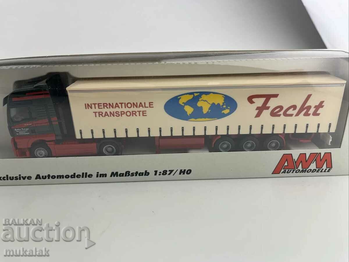 AWM 1/87 H0 MAN TGA TIR TRUCK TOY TROLLEY MODEL with price 30.00 BGN | € 15.34 AWM 1/87 H0 MAN TGA TIR TRUCK TOY TROLLEY MODEL with price 30.00 BGN | € 15.34