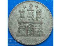 1 дрейлинг 1855 Германия сребро