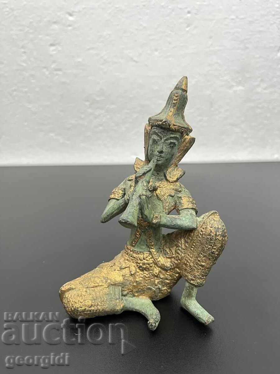 Thai bronze figure of a Buddhist deity. #5427