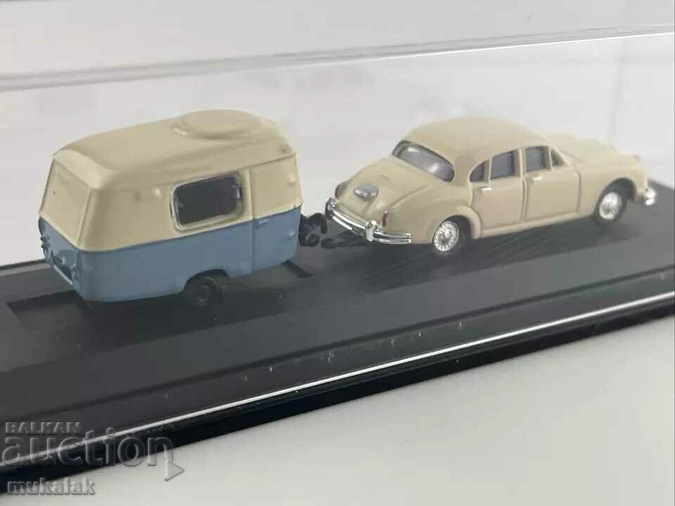 SCHUCO 1:87 H0 JAGUAR CARAVAN TOY TROLLEY MODEL - 5