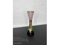 Стъклена вазичка от финно цветно стъкло. №5433