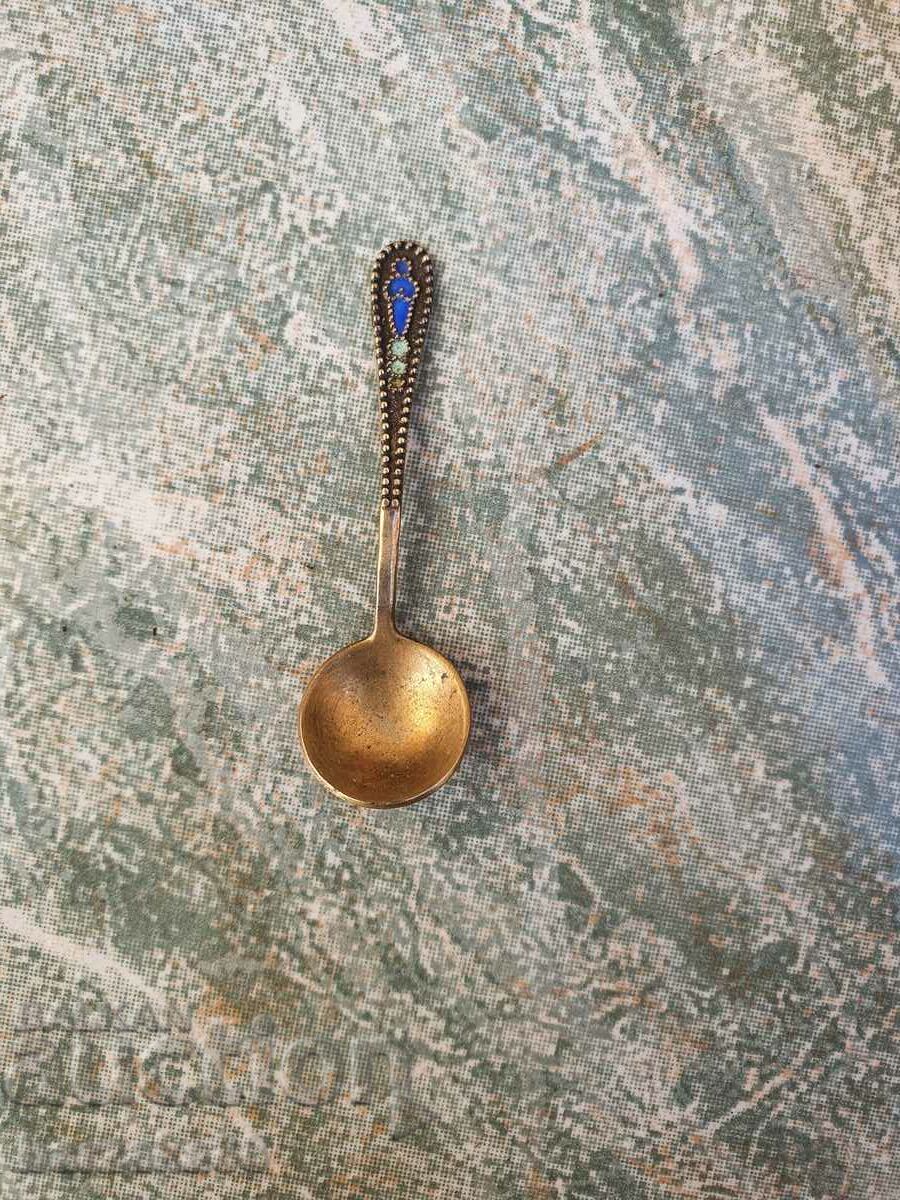 Small Russian Silver Spoon Caviar Spoon 875