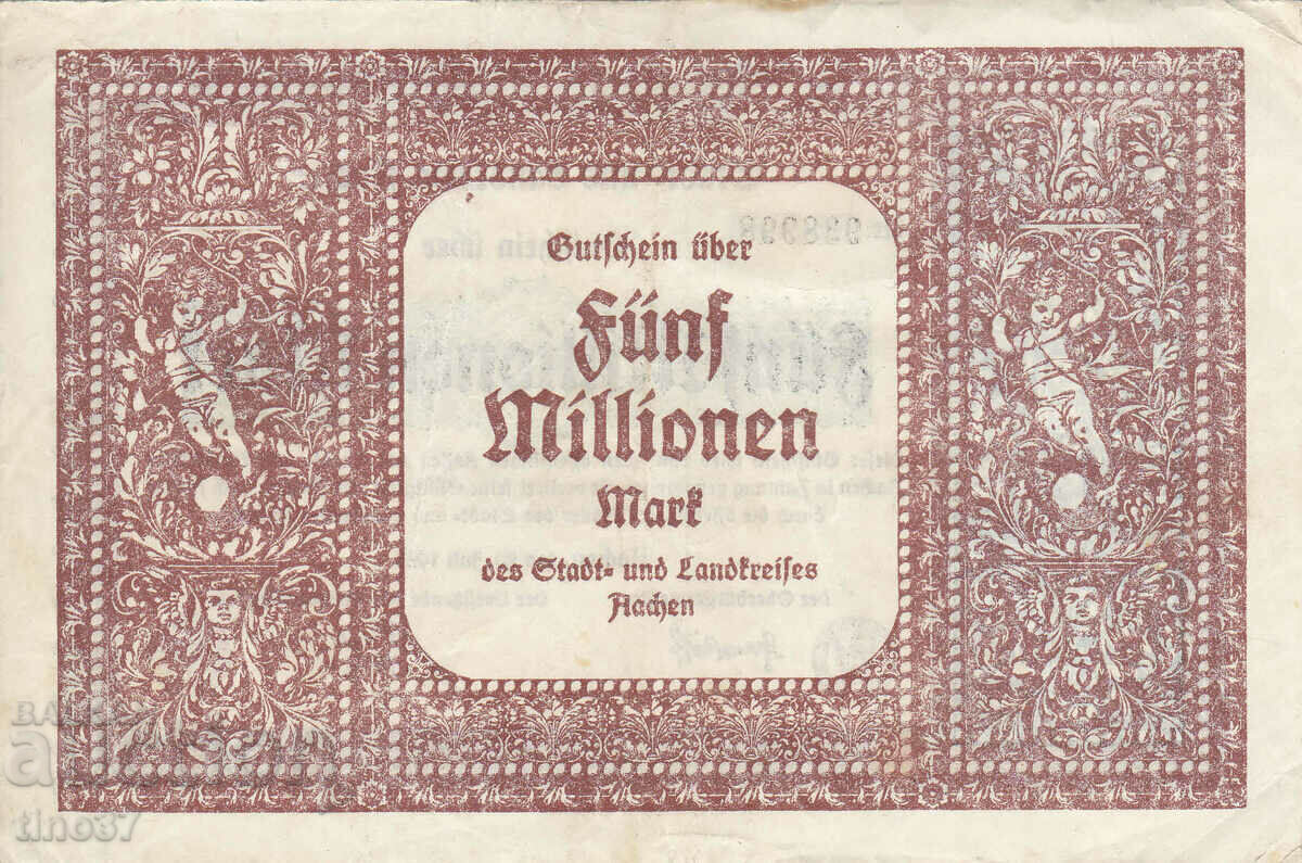 Auction tino37- GERMANY - 5000000 MARKS - 1923- VF Auction tino37- GERMANY - 5000000 MARKS - 1923- VF