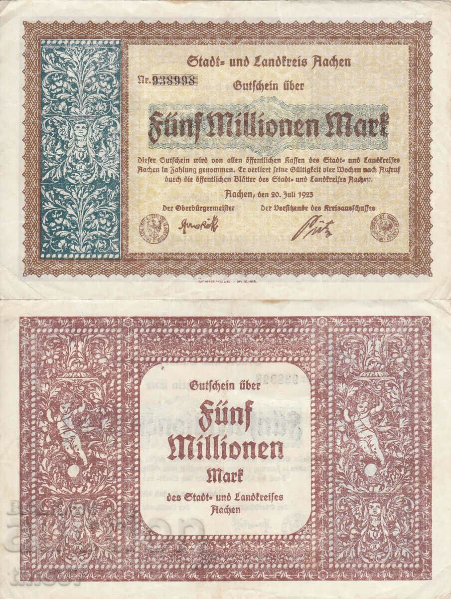 tino37- GERMANY - 5000000 MARKS - 1923- VF tino37- GERMANY - 5000000 MARKS - 1923- VF