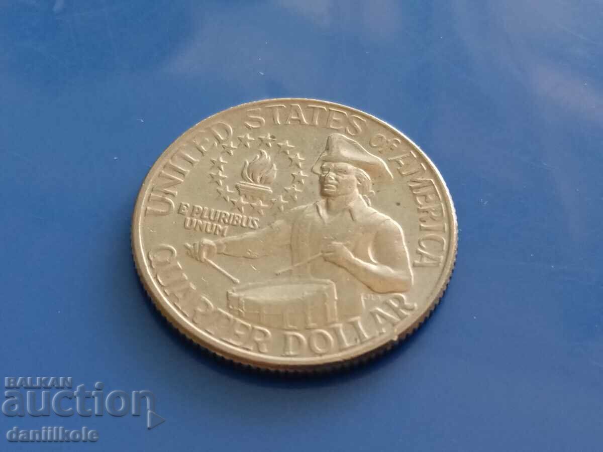 *$*Y*$* ΗΠΑ 1/4 ΤΕΤΑΡΤΟ ΤΕΤΑΡΤΟ ΔΟΛΑΡΙΟ 1976 - ΕΞΑΙΡΕΤΙΚΟ *$*Y*$*