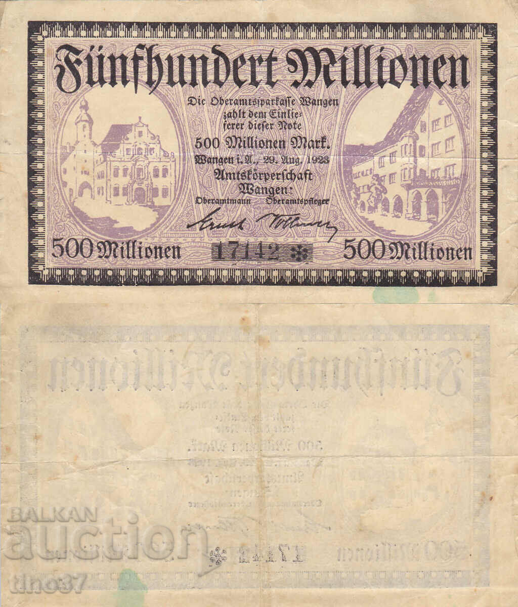 tino37- GERMANIA - 500000000 MARCI - 1923- F