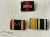 #4 Panglici cu miniaturi ale Reichului al doilea război mondial pentru medalii ale comenzilor germane