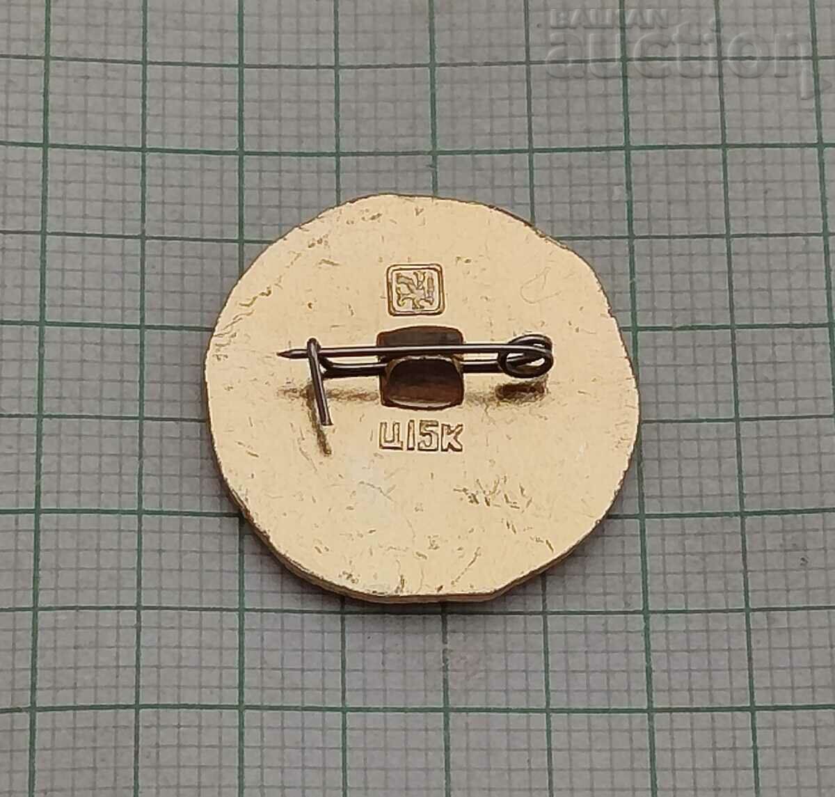 RIBINSK RUSSIA COAT OF COAT GOLD RING BADGE with price 0.90 BGN | € 0.46 RIBINSK RUSSIA COAT OF COAT GOLD RING BADGE with price 0.90 BGN | € 0.46