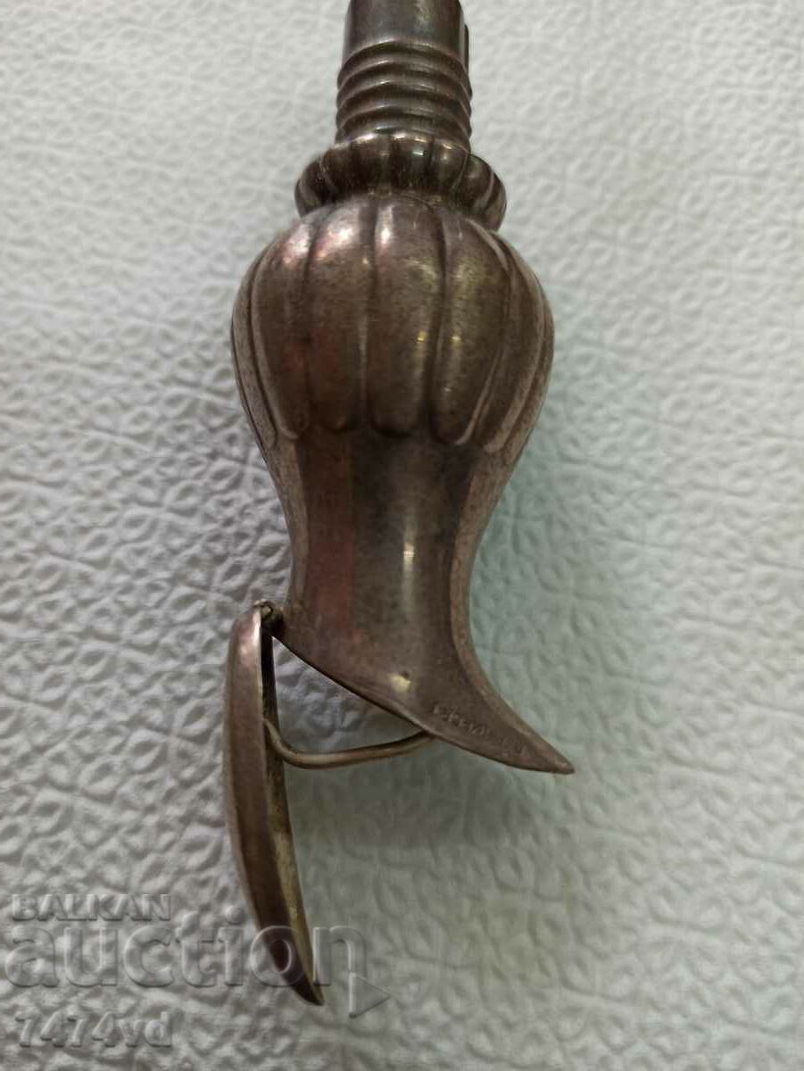Auction  Deep silver plated old stopper, bottle dispenser