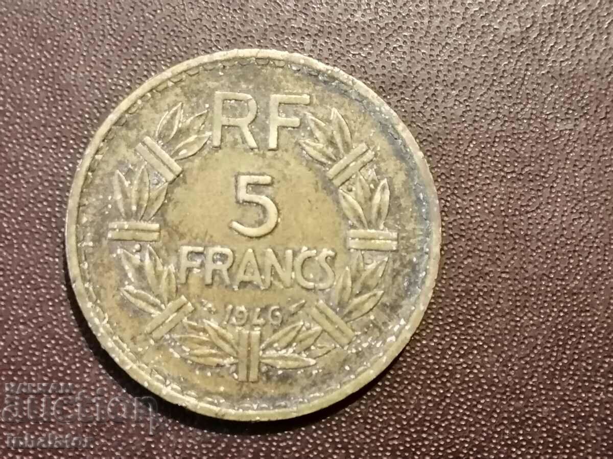 1946 год 5 франка  Франция