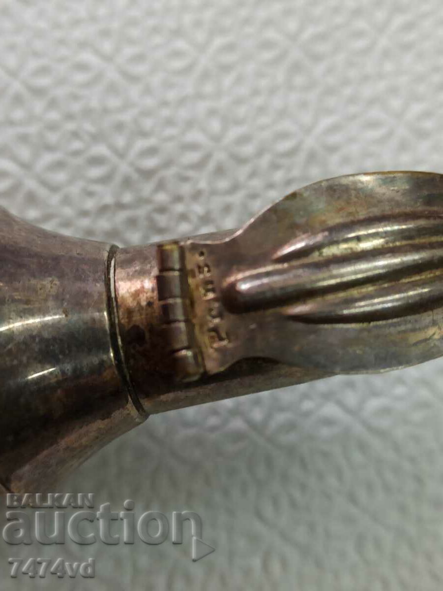 Delivery of Deep silver plated old stopper, bottle dispenser length 8