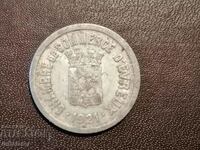 1921 25 centimes συμβολικό γαλλικό αλουμίνιο d Evreux