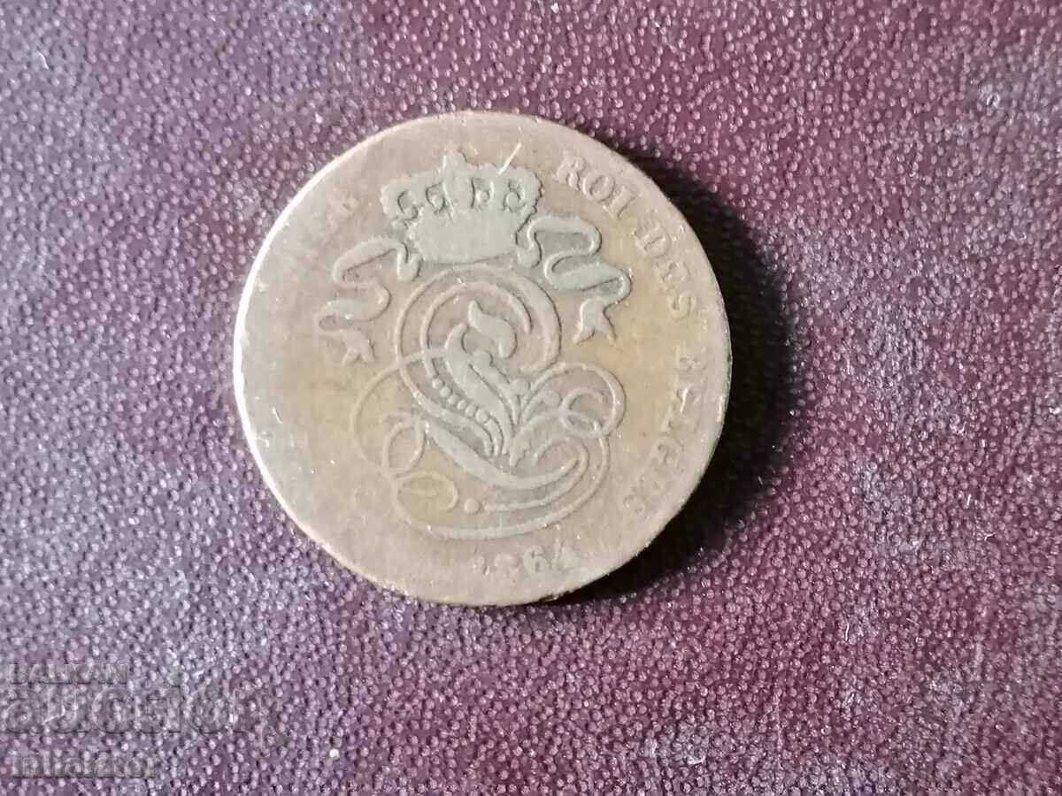 1864 2 centi Belgia