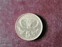 5 цента 1985 год Кипър