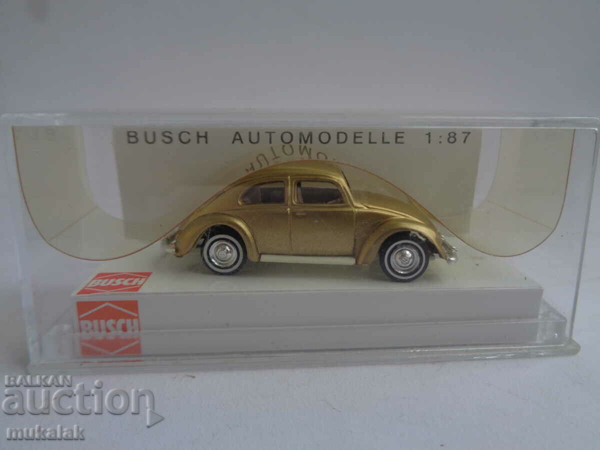 BUSCH H0 1/87 VW BRUNBAR TURTLE MODEL TROLLEY