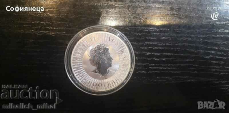Сребро 1 oz Австралийско Кенгуру 2019 унция с цена € 105.00 | 205.36 лв.