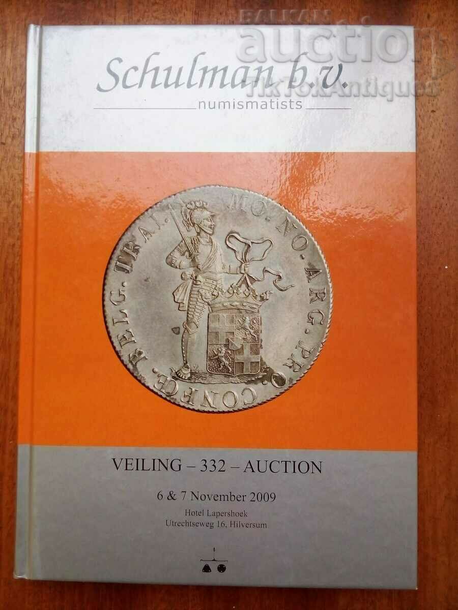 Κατάλογος με τα νομίσματα και τα μετάλλια του Schulman b.v.