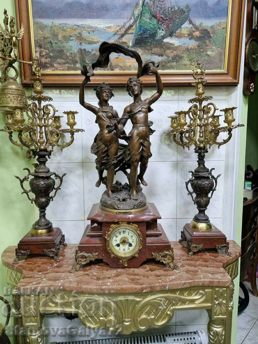 Huge Antique French Mantel Clock with price 1398.00 BGN | € 714.79 Huge Antique French Mantel Clock with price 1398.00 BGN | € 714.79