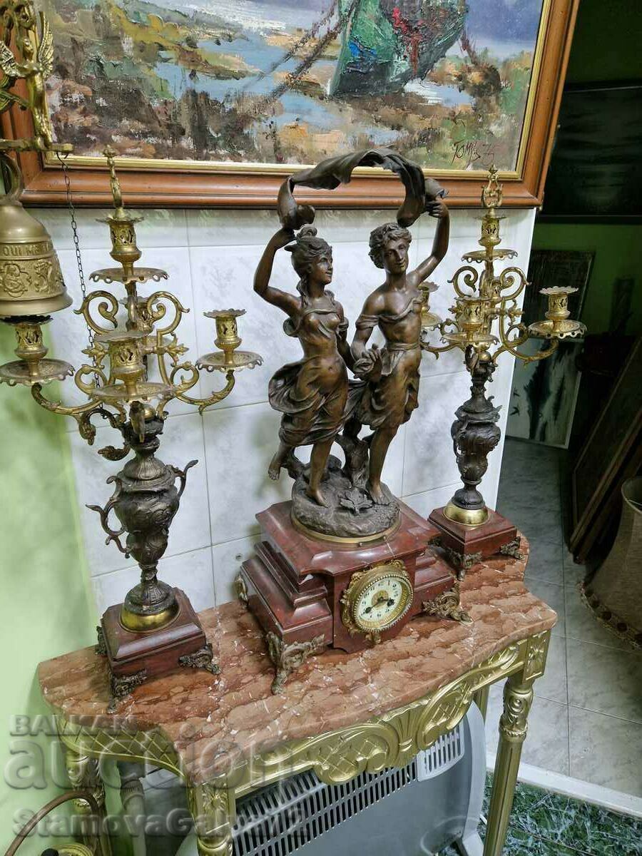 Delivery of Huge Antique French Mantel Clock Delivery of Huge Antique French Mantel Clock