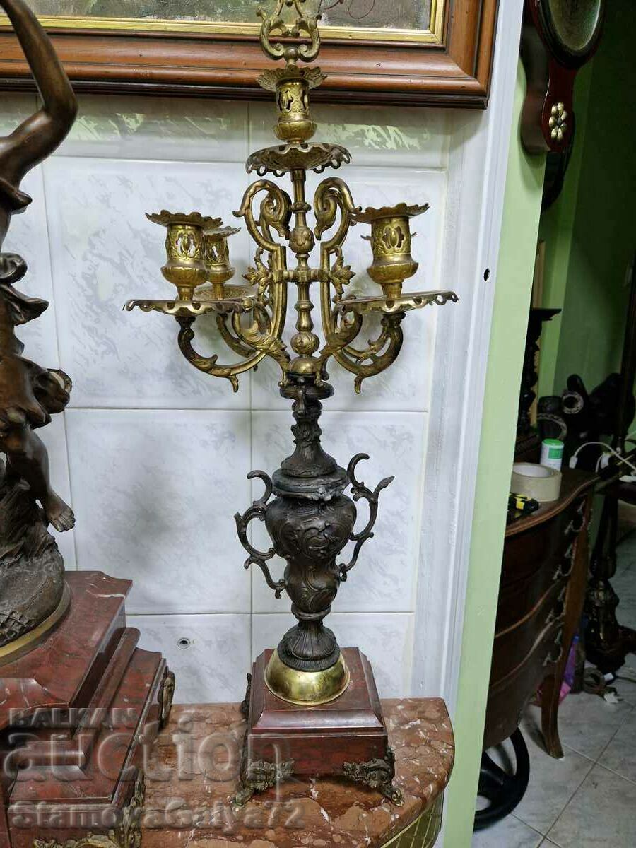 Huge Antique French Mantel Clock - 7 Huge Antique French Mantel Clock - 7