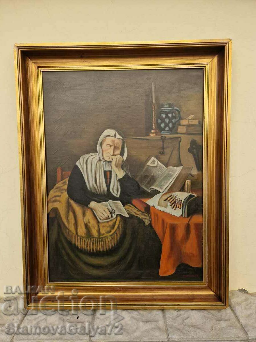 Υπέροχη αντίκα βελγική ζωγραφική με λάδι σε καμβά με τιμή 488.00 BGN | € 249.51 Υπέροχη αντίκα βελγική ζωγραφική με λάδι σε καμβά με τιμή 488.00 BGN | € 249.51