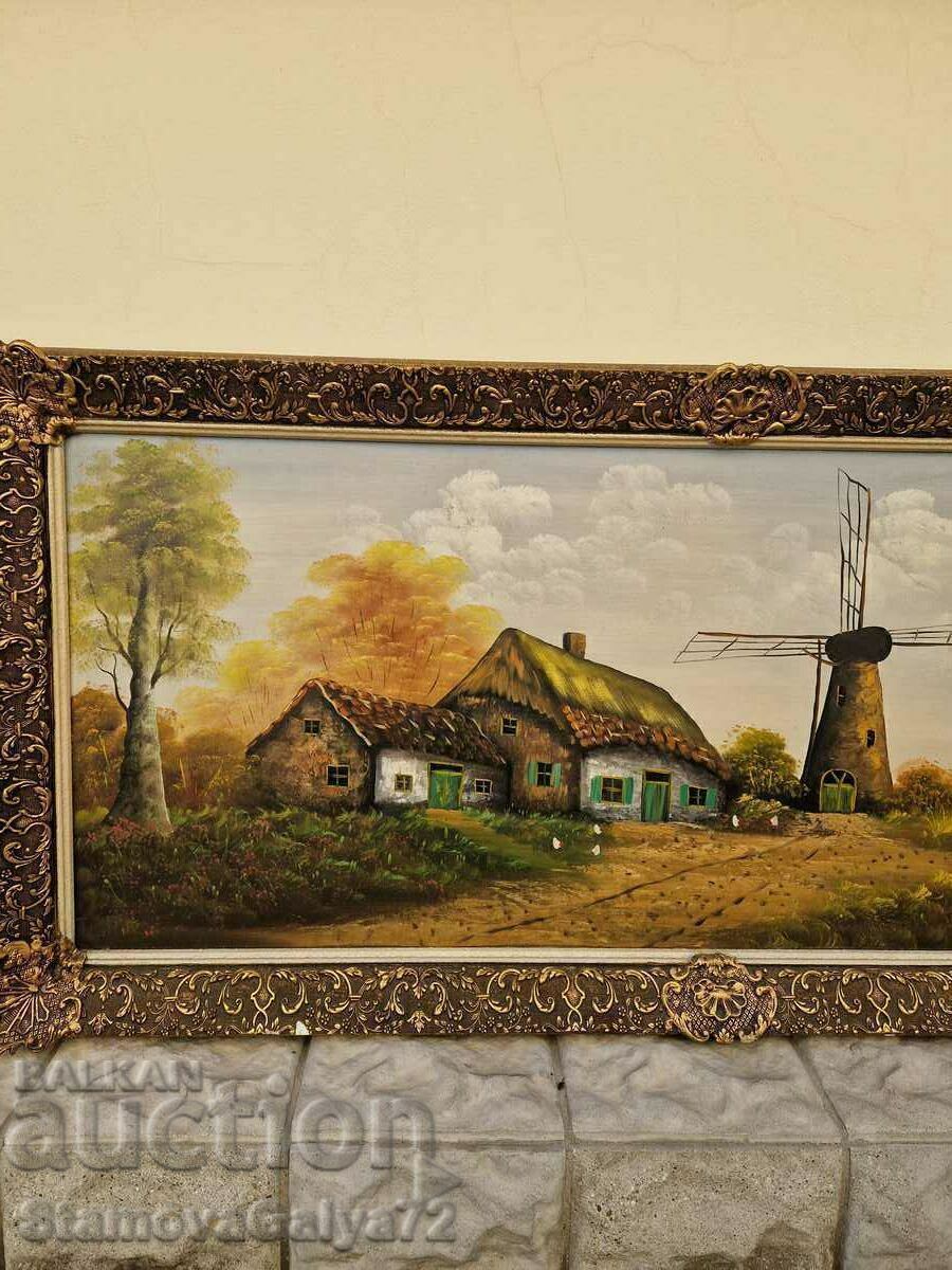 Auction Old large antique Dutch oil painting Auction Old large antique Dutch oil painting