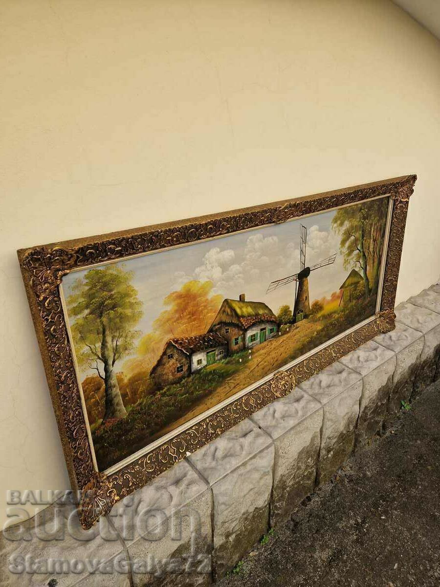 Old large antique Dutch oil painting - 5 Old large antique Dutch oil painting - 5