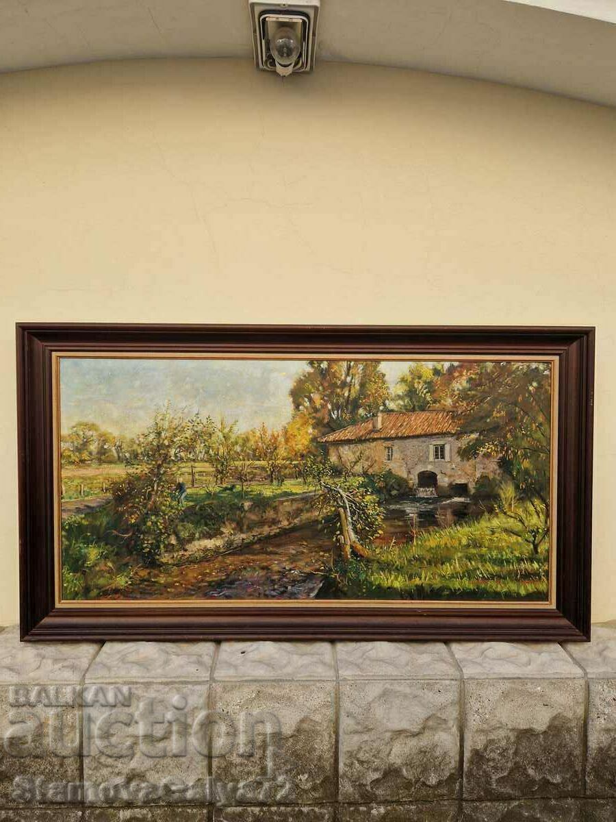 O pictură în ulei franceză antică excepțională cu preț 588.00 BGN | € 300.64